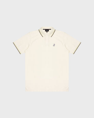 Men's Multi Striped Polo Shirt - Egret A11