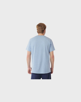 Men's Crew Neck Jersey T-Shirt - Heather Blue A11