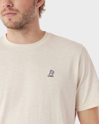 Men's Crew Neck Jersey T-Shirt - Heather Cream A11