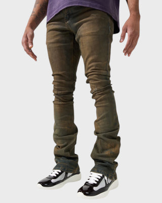 OUD Stacked Jeans - Oud Wood