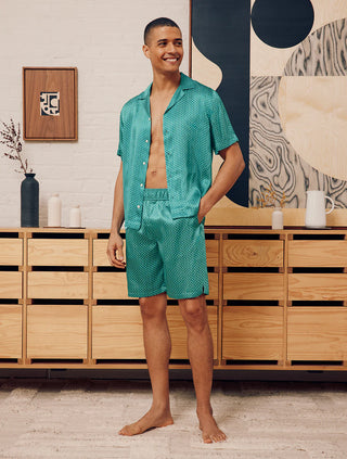 Palma Ipanema Star Shorts - Peacock Blue & Club Green