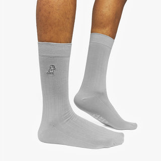 Men's 3 Pack Knit Socks Gray/Black/Beige