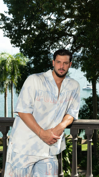 Lyocell SS Shirt - Multi Blue