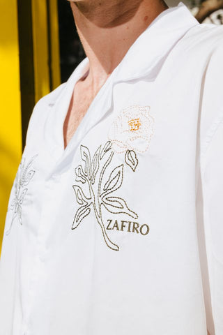 Camicia Fiorita Shirt - White