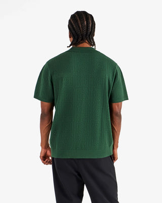 Resort Crochet Polo - Green