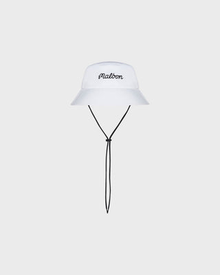 MALBON BUCKET HAT - WHITE