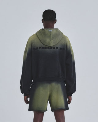 Holy State Undrgld Half Zip Hoodie - Black/Yellow