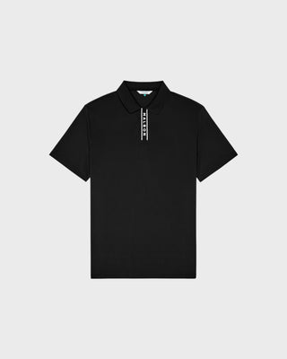 BLOCK PLACKET POLO (ORIGINAL) - BLACK