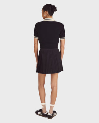 Mikayla Knit Polo (w) - Black