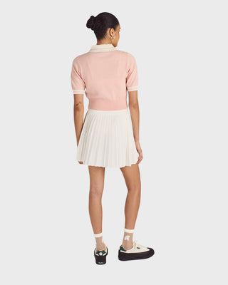 Mikayla Knit Polo (w) - Dusty Rose