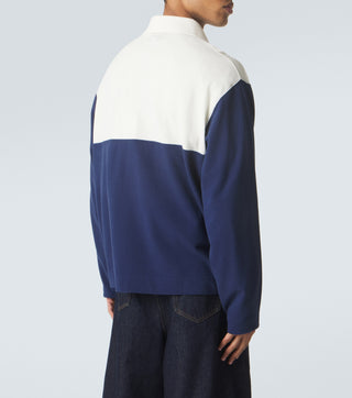 Embroidered LS Polo - Blanc Creme/Encre