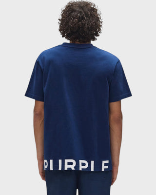 Wordmark Cut Tee - Navy