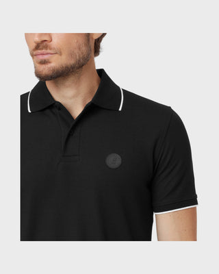 Men's Circle Patch Polo Shirt - Black Beauty S13