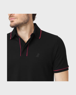 Men's Accents Polo Shirt - Black Beauty SB03