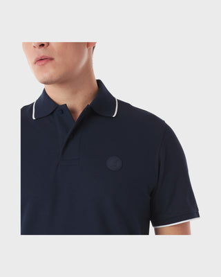 Men's Circle Patch Polo Shirt - Dress Blue S14