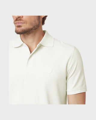 Men's Circle Patch Polo Shirt - Sweet Corn S17
