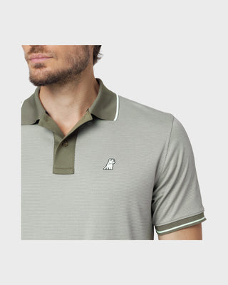 Men's Jet Pique Polo Shirt - Green Grape P1