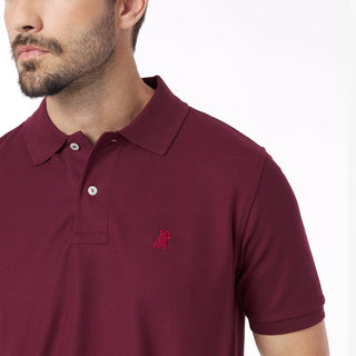Men's Regular Fit Polo Shirt Tawny Port A295