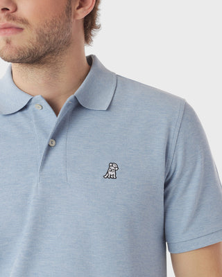 Men's Regular Fit Polo Shirt - Heather Blue A11