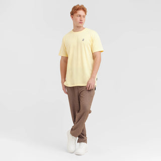 Men's Crew Neck Jersey T-Shirt Pale Banana A11
