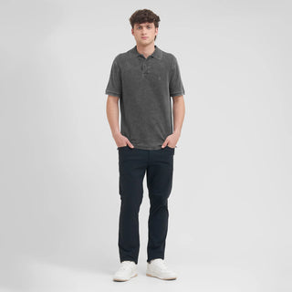 Men's Dyed Polo Shirt Pavement