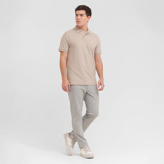 Men's Regular Fit Polo Shirt Simply Taupe A297