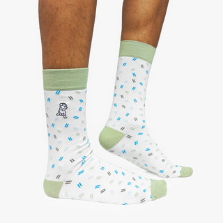 Men's 3 Pack Printed Socks Black/Tea/Print