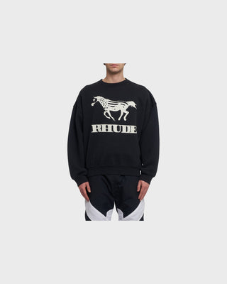 Dinero Crewneck - Vintage Black/White