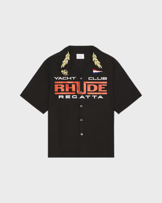 Rhude Regatta Club Shirt - Black/White/Yellow