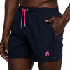 Frog Swim Trunks - Navy / Magenta
