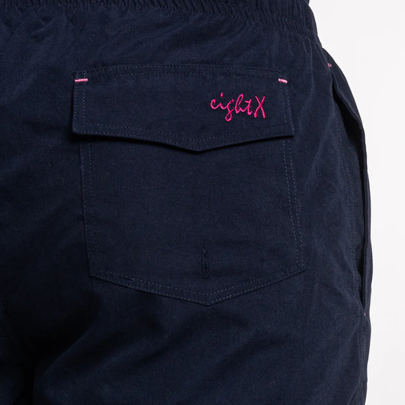 Frog Swim Trunks - Navy / Magenta