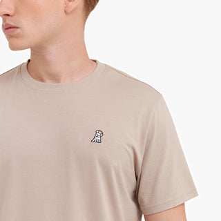 Men's Crew Neck Jersey T-Shirt Simply Taupe A11