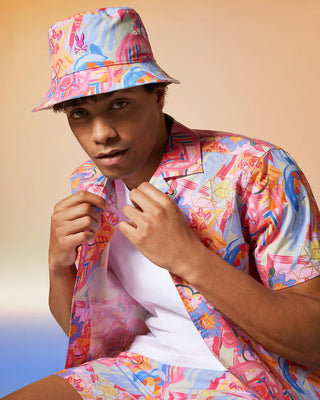 Men's Benton Reversible Bucket Hat - Fuchsia Purple