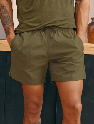 Salvador Elasticated Swimshorts -  Spinach