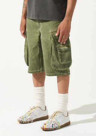 OLEA Cargo Shorts - OLIVE