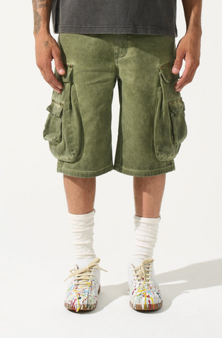 OLEA Cargo Shorts - OLIVE
