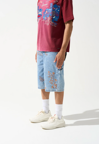 FLORENCE Denim Shorts - BLUE