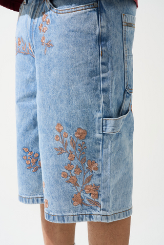FLORENCE Denim Shorts - BLUE