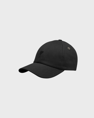 Ami De Coeur Embroidery Cap Peach Effect - Black