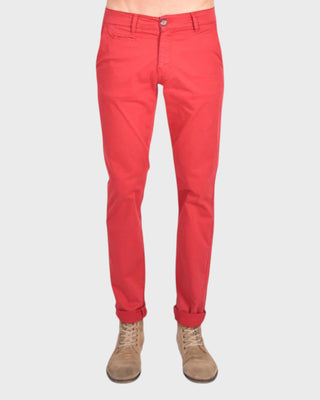 Slim Fit Chino Pants - Red