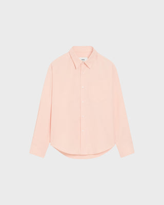 Embossed Ami De Coeur Boxy Shirt - Powder