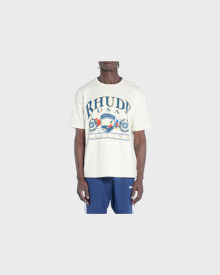 USA Sailing Icon Tee- Vintage White/Black