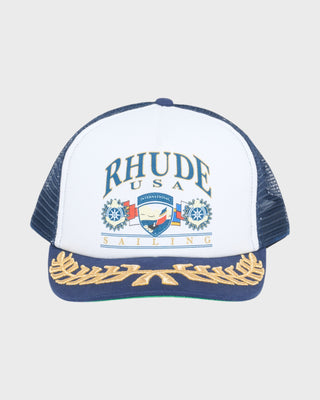 USA Sailing Icon Trucker Hat Navy/White