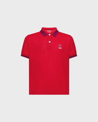 Kid's Stratton Sport Pique Polo - Brilliant Red 2