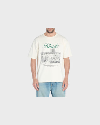 Virgin Islands Script Tee Vintage White/Black/Green