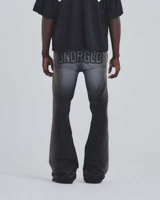 Holy State UNDRGLD Flare Jeans - Faded Black
