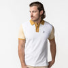 Men's Beige Sleeves and Neck Polo Shirt - Soy Bean A11