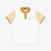 Men's Beige Sleeves and Neck Polo Shirt - Soy Bean A11