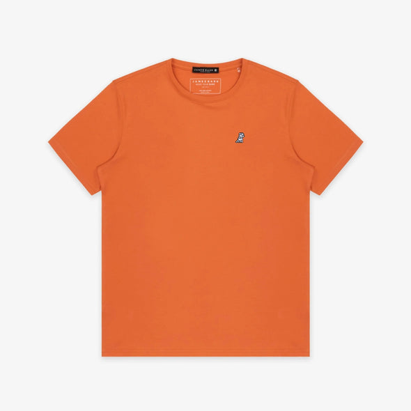 Mens Crew Neck Jersey T-shirt - Jaffa Orange A11