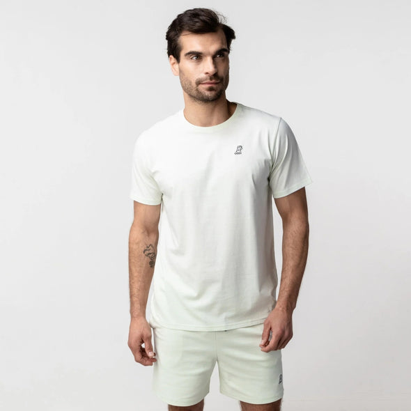 Mens Crew Neck Jersey T-shirt - Phantom Green A11